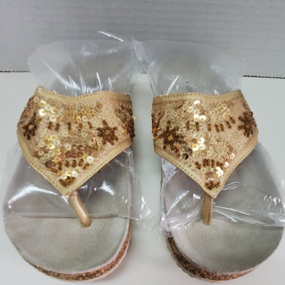 Candies Gold Sequence Sandles